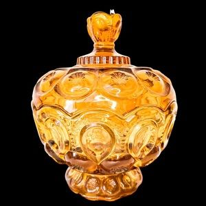 LE Smith moon and stars lidded candy dish